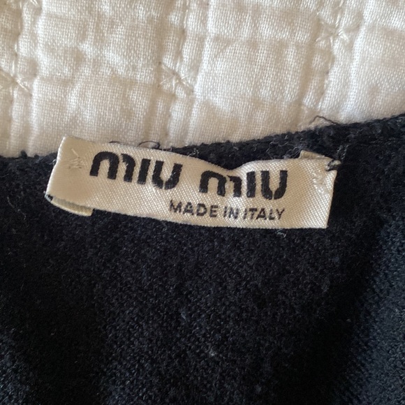 Miu Miu black tee- shirt medium - Picture 2 of 5